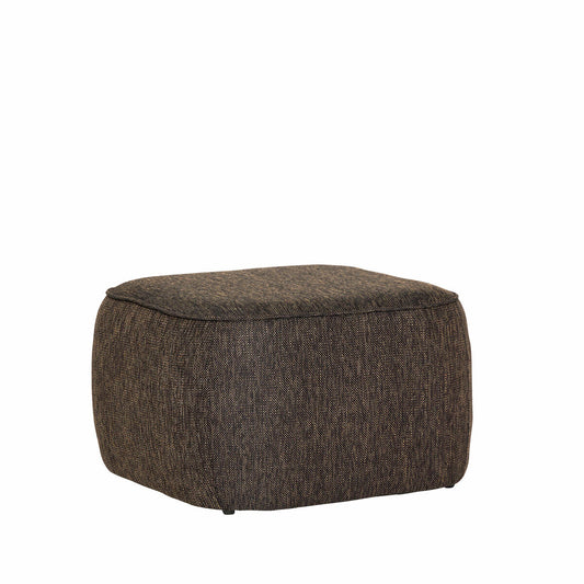 Hübsch - Cube Pouf Dunkelbraun