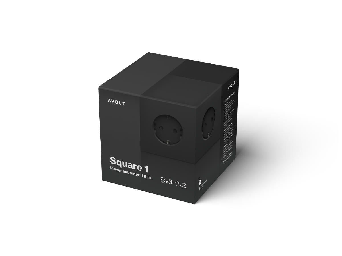 AVOLT Mehrfachsteckdose Square 1 – USB & Magnet