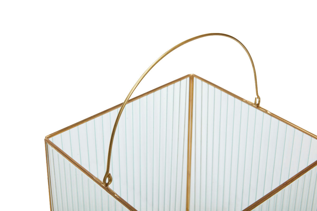 Hübsch Laterne, Glas / Metall, 2er Set