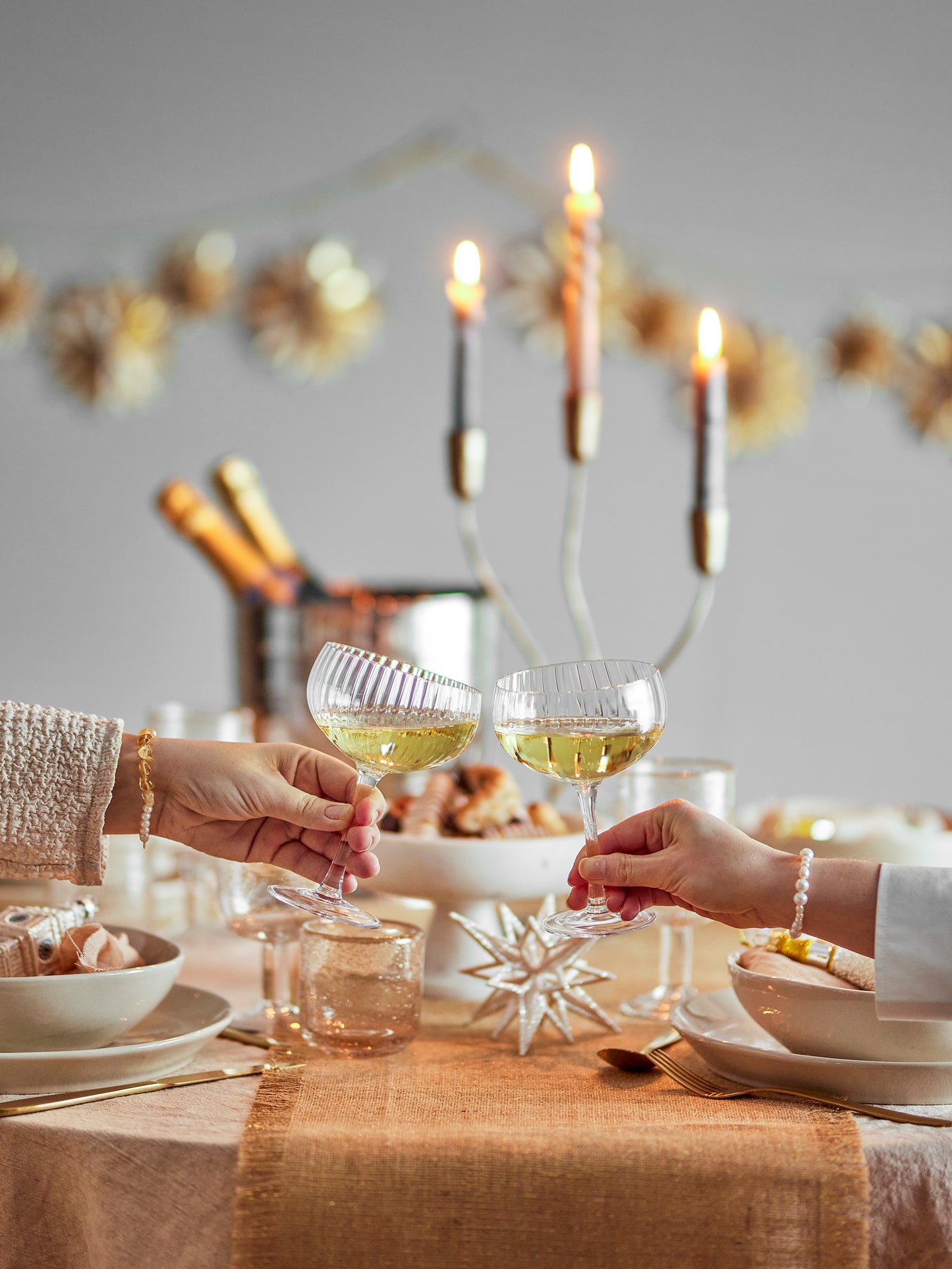 Bloomingville Astrid Champagnerglas, Klar, Glas