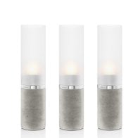 Blomus Set 3 Windlichter FARO - beton