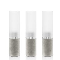 Blomus Set 3 Windlichter FARO - beton