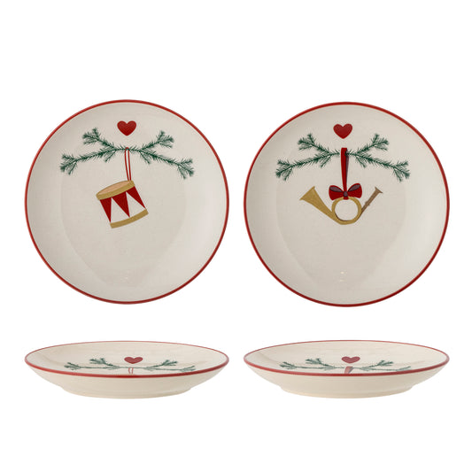 Bloomingville Yule Teller, Natur, Steingut