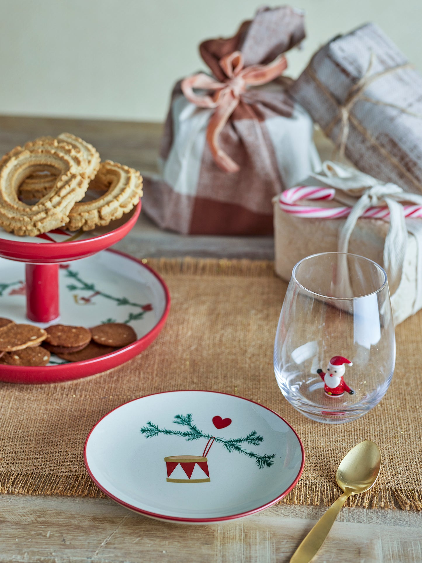 Bloomingville Yule Teller, Natur, Steingut