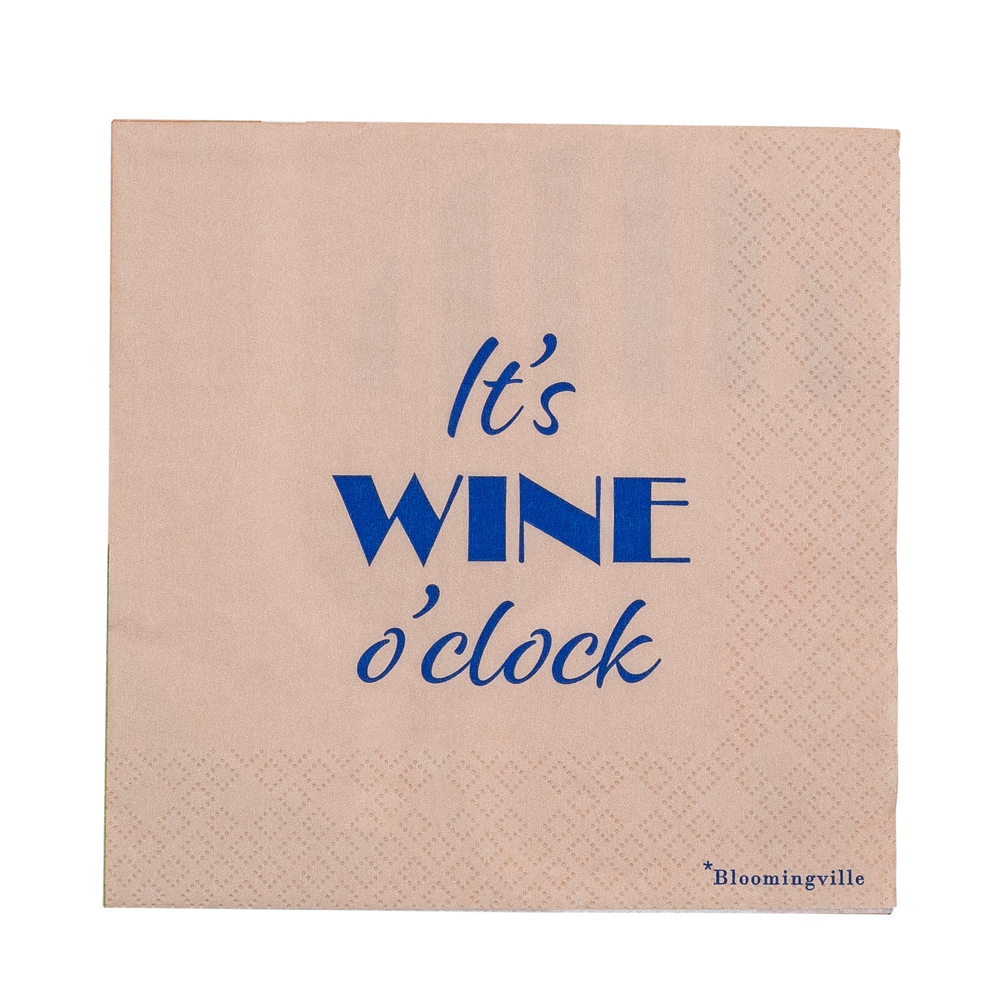 Wine Serviette, Blue, FSC® Mix, Papier