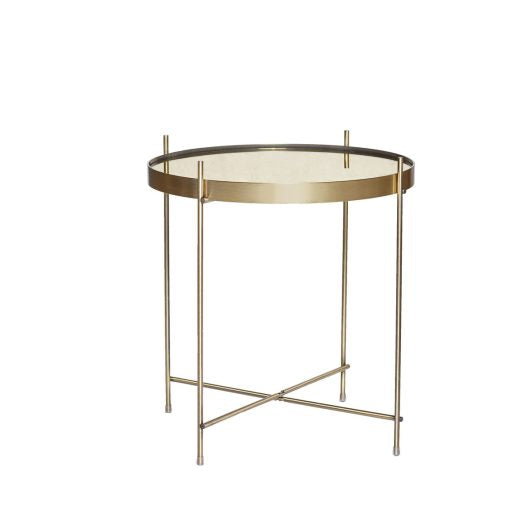 Hübsch - Reflect Beistelltisch messingfarben