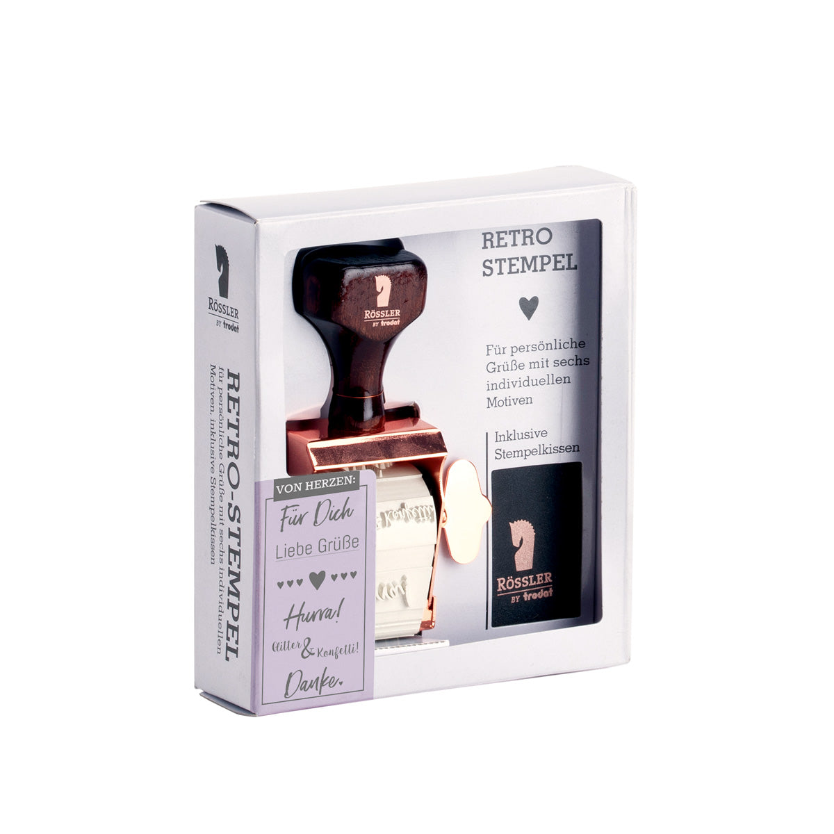 Rössler Stempelset - von Herzen -